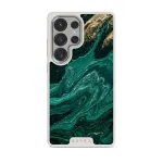 Emerald Pool - Elegant Samsung Galaxy S25 Ultra Case, Elite Light (Magnetic) / Silver