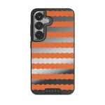 Papaya - Samsung Galaxy S25 Case, Elite Mirror Dark (Magnetic) / Silver