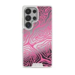 Pink Shores - Samsung Galaxy S25 Ultra Case, Elite Mirror Light (Magnetic) / Silver