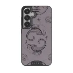 Scorpio - Samsung Galaxy S25 Case, Elite Dark (Magnetic) / Silver / Purple