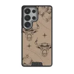 Taurus - Samsung Galaxy S25 Ultra Case, Elite Dark (Magnetic) / Silver / Beige