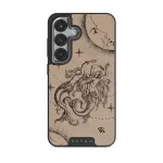 Virgo - Samsung Galaxy S25 Plus Case, Elite Dark (Magnetic) / Silver / Beige