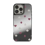 Tricked Me - iPhone 16 Pro Case, Elite Mirror Dark (MagSafe) / Silver