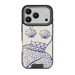 Marine Muse - iPhone 17 Pro Case, Elite Dark (MagSafe) / Silver