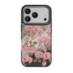 Desert Rose - iPhone 17 Pro Case, Elite Mirror Dark (MagSafe) / Silver
