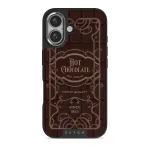 Hot Chocolate - iPhone 16 Plus Case, Elite Dark (MagSafe) / Silver