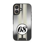 Classic Racing - iPhone 16 Case, Elite Mirror Dark (MagSafe) / Gold
