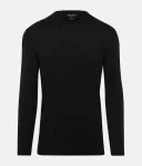 Thermowave meeste pikkade varrukatega merino-Aero soojus-T-s&auml;rk, must - l