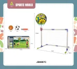 2-in-1 Basketball Hoop and Goal Set + Accessories