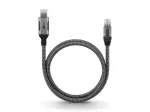 "Goobay USB-A 3.0 > RJ45 (ST-ST) 3m Ethernet-kaabel Schwarz-Silber"