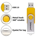 "STICK Intenso Office Line 256GB USB Stick 3.2 Multipack x5 bunt"