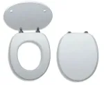 Ferro Prestige &ndash; WC-istme kaas, lakitud MDF-plaat, valge WC/BILAMDF