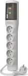 &bdquo;Acar XP Standard&ldquo; pikendusjuhe &uuml;lepingekaitsega, 5 pistikupesa, 1,5 m, hall (W0227)
