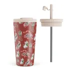 Merry Kitty - Travel Mug, 500 ml / Flap & Straw Set