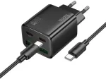 N56 PD QC 30 W USB-C-kaabel, must