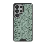 Mint Gelato - Dots Samsung Galaxy S25 Ultra Case, Elite Dark (Magnetic) / Silver