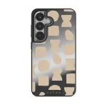 Terracotta - Samsung Galaxy S25 Case, Elite Mirror Dark (Magnetic) / Silver