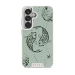 Pisces - Samsung Galaxy S25 Plus Case, Elite Light (Magnetic) / Silver / Turquoise