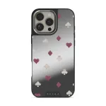Tricked Me - iPhone 16 Pro Max Case, Elite Mirror Dark (MagSafe) / Silver