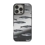 Del Mar - iPhone 16 Pro Case, Elite Mirror Dark (MagSafe) / Silver