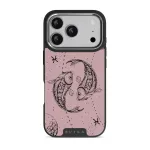 Pisces - iPhone 17 Pro Case, Elite Dark (MagSafe) / Silver / Pink