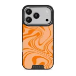High Vibrations - Color Swirl iPhone 17 Pro Case, Elite Dark (MagSafe) / Silver