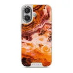 Pumpkin Spice - Orange iPhone 16 Case, Elite Light (MagSafe) / Silver