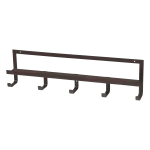 QUINN COATRACK 5 HOOKS DARK BROWN