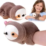 Plush Beige Sloth Animal Wristband - Soft and Flexible ZA6261