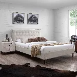 Voodi EMILIA 120x200cm koos madratsiga HARMONY DUO, beež
