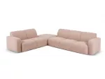 Boucle nurgadiivan - vasak, Molino, 6 kohta, 315x250x72, roosa
