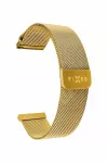 &bdquo;FIXED&ldquo; roostevabast terasest &bdquo;Mesh&ldquo; rihm koos &bdquo;Quick Release&ldquo; s&uuml;steemiga, 22 mm, m&otilde;eldud nutikellale, kuldne