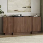 Konsool, Hanah Home, travertiin Milano p&auml;hklipuu, 180 x 80 x 45