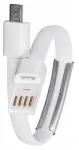 AK-AD-34 USB-A / Micro USB 0,23 m, valge