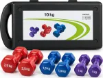 Vin&uuml;&uuml;list hantlite komplekt koos kohvriga &ndash; 10 kg