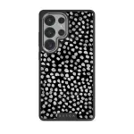 Night Sky - Dotted Samsung Galaxy S25 Ultra Case, Elite Dark (Magnetic) / Silver
