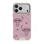 Taurus - iPhone 17 Pro Max Case, Elite Light (MagSafe) / Silver / Pink