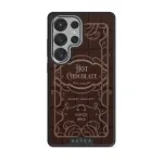 Hot Chocolate - Samsung Galaxy S25 Ultra Case, Elite Dark (Magnetic) / Silver