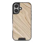 Full Glam - Beige iPhone 16 Plus Case, Elite Dark (MagSafe) / Silver
