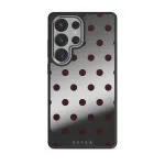 Aqua Mocha - Samsung Galaxy S25 Ultra Case, Elite Mirror Dark (Magnetic) / Silver