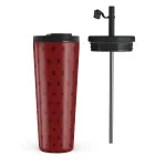 Red Velvet - Travel Mug, 700 ml / Flap & Straw Set