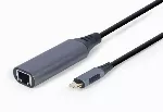 Gembird A-USB3C-LAN-01 s&uuml;learvuti dokk / pistiku replikaator USB 3.2 Gen 1 (3.1 Gen 1) Type-C must, hall