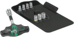 WERA Set with T-handle Ratchet 1/4" 9-piece in Case KRAFTFORM KOMPAKT 400 RA SET2