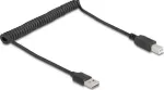 "Delock Spiralkabel EASY-USB 2.0 Typ-A Stecker zu USB Typ-B"