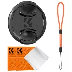 K&F Concept 62MM Lens Caps Kit with LOGO