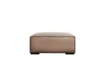 Genuine Leather Pouf, "Turin", 1 Seat, 100x100x39 Made in Europe