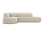 Velvet Modular Left Corner Sofa, "Siena", 4 Seats, 273x180x69 Made in Europe