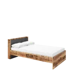 Liistudega voodi FARGO FG15CR, 120 cm, alpi kuusk/t&ouml;&ouml;tlemata teras