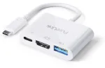 PureLink USB-C to Multiport Adapter - iSeries - white - 0.10m