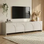 TV-alus, Hanah Home, kreemjas, 180 x 45 x 32